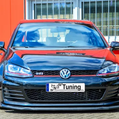 LAMA SOTTOPARAURTI ANTERIORE V2 CON ALETTE PER VW GOLF 7 GTI / GTD NERO OPACO INGO NOAK TUNING
