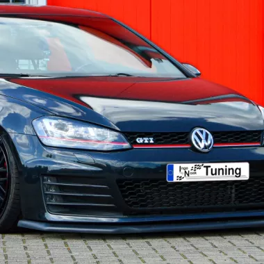 LAMA SOTTOPARAURTI ANTERIORE V2 BIG VERSION PER VW GOLF 7 GTI / GTD NERO LUCIDO INGO NOAK TUNING
