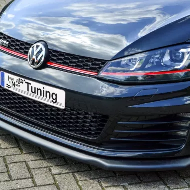 LAMA SOTTOPARAURTI ANTERIORE V2 BIG VERSION PER VW GOLF 7 GTI / GTD NERO OPACO INGO NOAK TUNING