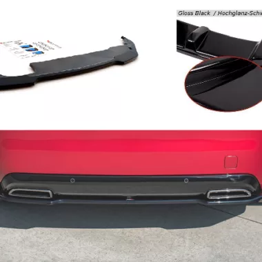 SOTTODIFFUSORE CENTRALE NERO LUCIDO MAXTON DESIGN PER PEUGEOT 308 GT MK2 RESTYLING