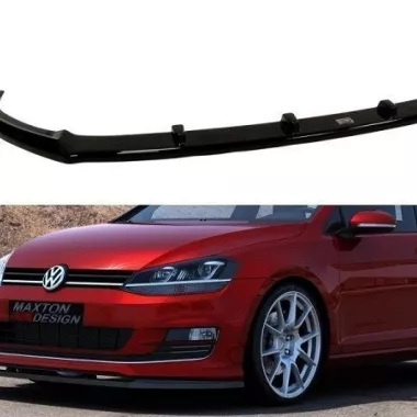 LAMA SOTTOPARAURTI ANTERIORE MAXTON DESIGN PER VW GOLF MK7 SPORT PACK NERO LUCIDO