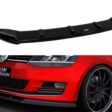 LAMA SOTTOPARAURTI ANTERIORE MAXTON DESIGN PER VW GOLF MK7 STANDARD NERO LUCIDO