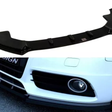 LAMA SOTTOPARAURTI ANTERIORE MAXTON DESIGN PER AUDI S4 B8 PRE-RESTYLING NERO OPACO