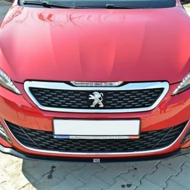 LAMA SOTTOPARAURTI ANTERIORE V1 MAXTON DESIGN PER PEUGEOT 308 MK2 GTI NERO LUCIDO