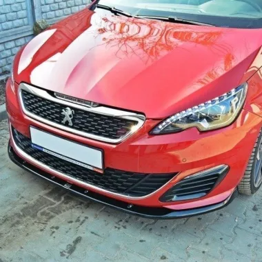 LAMA SOTTOPARAURTI ANTERIORE V2 MAXTON DESIGN PER PEUGEOT 308 MK2 GTI NERO OPACO