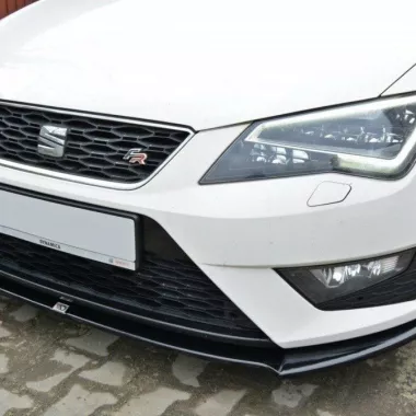 LAMA SOTTOPARAURTI ANTERIORE MAXTON DESIGN PER SEAT LEON FR 5F MK3 PRE-RESTYLING CARBON LOOK