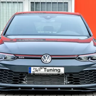 LAMA SOTTOPARAURTI ANTERIORE CON ALETTE VW GOLF MK8 GTI / GTD CARBON LOOK INGO NOAK TUNING