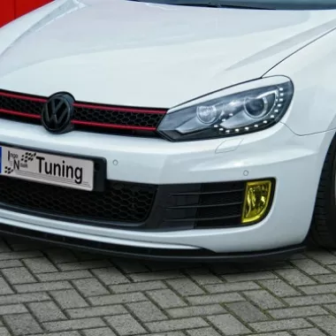 LAMA SOTTOPARAURTI ANTERIORE CUP 1 PER VW GOLF MK6 GTD NERO OPACO INGO NOAK TUNING