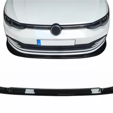 LAMA SOTTOPARAURTI ANTERIORE NERA LUCIDA PER VW GOLF MK8 (STANDARD)