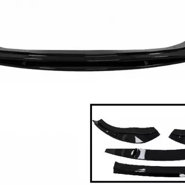 LAMA SOTTOPARAURTI ANTERIORE NERA LUCIDA PER VW GOLF MK8 R