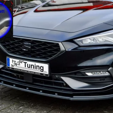 LAMA SOTTOPARAURTI ANTERIORE SEAT LEON MK4 (KL) NERO OPACO INGO NOAK TUNING