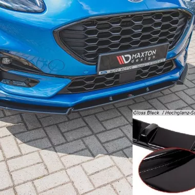LAMA SOTTOPARAURTI ANTERIORE MAXTON DESIGN PER FORD PUMA ST-LINE NERO LUCIDO