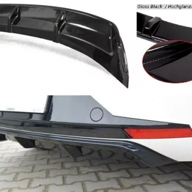 DIFFUSORE NERO LUCIDO MAXTON DESIGN PER SEAT LEON 5F FR PRE RESTYLING