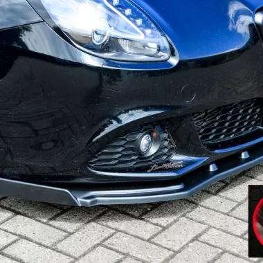 LAMA SOTTOPARAURTI ANTERIORE CON ALETTE ALFA ROMEO GIULIETTA (940) NERO LUCIDO INGO NOAK TUNING