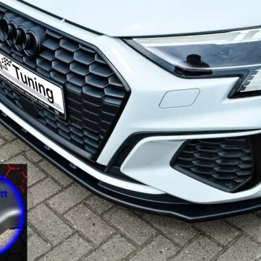 LAMA SOTTOPARAURTI ANTERIORE PER AUDI S3 / A3 8Y S-LINE SEDAN NERO OPACO INGO NOAK TUNING