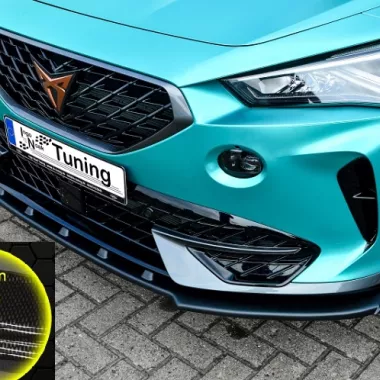 LAMA SOTTOPARAURTI ANTERIORE CON ALETTE PER CUPRA FORMENTOR CARBON LOOK INGO NOAK TUNING