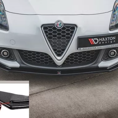 LAMA SOTTOPARAURTI ANTERIORE V.1 MAXTON DESIGN PER ALFA ROMEO GIULIETTA FACELIFT CARBON LOOK
