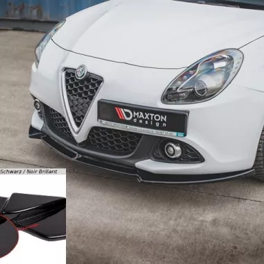 LAMA SOTTOPARAURTI ANTERIORE V.2 MAXTON DESIGN PER ALFA ROMEO GIULIETTA FACELIFT NERO LUCIDO