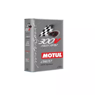 OLIO MOTORE SPORTIVO MOTUL 300V HIGH RPM 0W20 2L