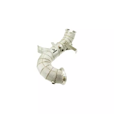 SCARICO SPORTIVO DOWNPIPE DIRETTO BLACK MAMBA PER MERCEDES A45 AMG W177 (CON SCUDO TERMICO)