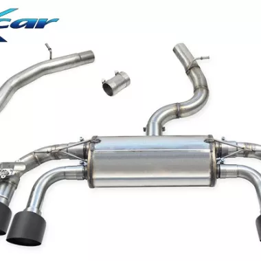 SCARICO SPORTIVO CATBACK RACING BLACK CERAMIC CON VALVOLA INOXCAR PER AUDI S3 8Y SPORTBACK 2.0 TFSI QUATTRO 333CV CON OPF