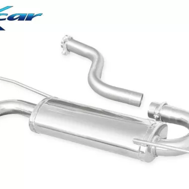 SCARICO FINALE SPORTIVO SILENZIATO BLACK CERAMIC INOXCAR PER VW SCIROCCO MK3 1.4 TSI 160CV (DOPPIA USCITA Ø 80MM)