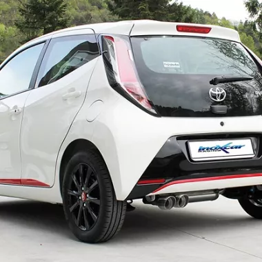 SCARICO FINALE SPORTIVO SILENZIATO RACING INOXCAR PER TOYOTA AYGO 1.0 69CV