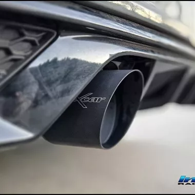 SCARICO FINALE SPORTIVO SILENZIATO BLACK CERAMIC INOXCAR PER AUDI TT 8S 45TFSI 245CV 2WD COUPE' (CON GPF)