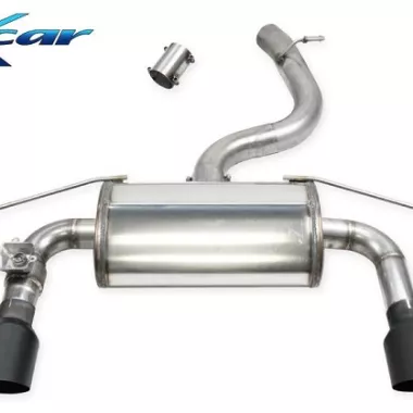 SCARICO FINALE SPORTIVO SILENZIATO RACING BLACK CERAMIC CON VALVOLA INOXCAR PER AUDI TT 8S 2.0 TFSI QUATTRO 230CV