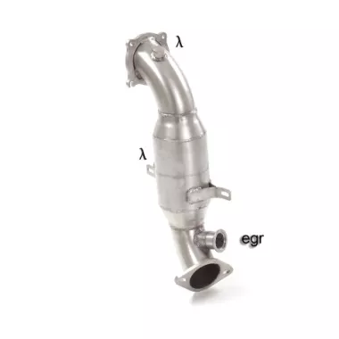 SCARICO SPORTIVO DOWNPIPE CON KAT 300 CELLE RAGAZZON PER ALFA ROMEO STELVIO 2.0 TURBO Q4 280CV (ENTRO 09/2018)