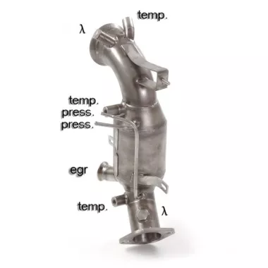 SCARICO SPORTIVO DOWNPIPE RAGAZZON PER ALFA ROMEO STELVIO 2.2 D Q4 210CV (2017-08/2018)