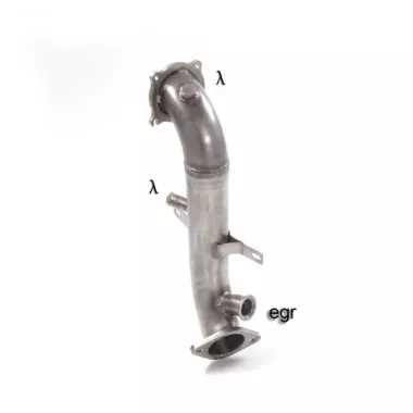 SCARICO SPORTIVO DOWNPIPE DIRETTO RAGAZZON PER ALFA ROMEO STELVIO 2.0 TURBO Q4 280CV (ENTRO 09/2018)