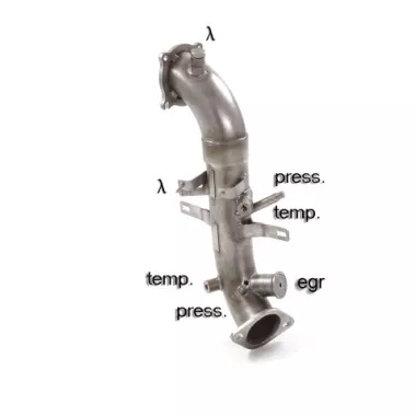 SCARICO SPORTIVO DOWNPIPE DIRETTO RAGAZZON PER ALFA ROMEO STELVIO 2.0 TURBO Q4 280CV (POST 09/2018)