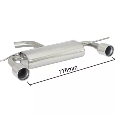 SCARICO FINALE SPORTIVO SILENZIATO SPORT-LINE RAGAZZON PER VW SCIROCCO MK3 1.4 TSI 122CV (USCITA SDOPPIATA TONDA)