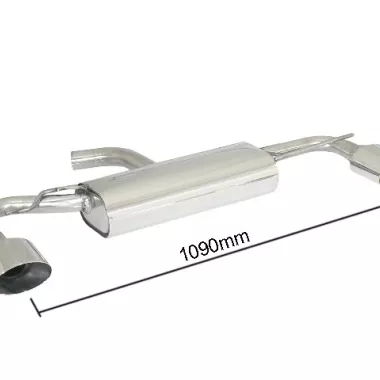 SCARICO FINALE SPORTIVO SILENZIATO RAGAZZON SPORT-LINE PER VW SCIROCCO MK3 1.4 TSI 122CV (USCITA SDOPPIATA OVALE R STYLE)