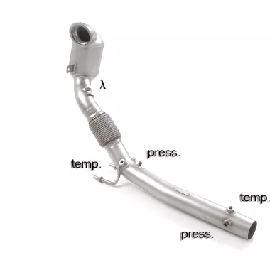 SCARICO SPORTIVO DOWNPIPE CON KAT 200 CELLE RAGAZZON PER AUDI A1 GB MK2 40 TFSI 200CV