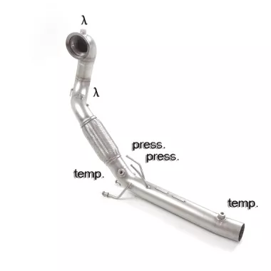 SCARICO SPORTIVO DOWNPIPE DIRETTO RAGAZZON PER VW GOLF MK8 GTI (LINEA 76MM)