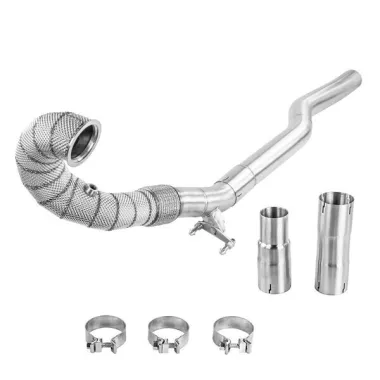 SCARICO SPORTIVO DOWNPIPE DIRETTO ALPHA COMPETITION PER AUDI S3 8V (CON SCUDO TERMICO)