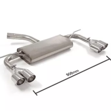 SCARICO FINALE SPORTIVO SILENZIATO RAGAZZON PER SEAT LEON 5F 1.4 TSI / FR USCITA QUADRUPLA