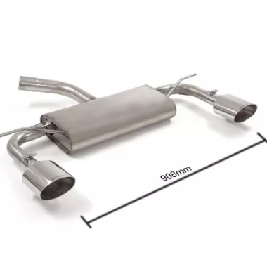 SCARICO FINALE SPORTIVO SILENZIATO RAGAZZON PER SEAT LEON 5F 1.4 TSI / FR USCITA SDOPPIATA OVALE