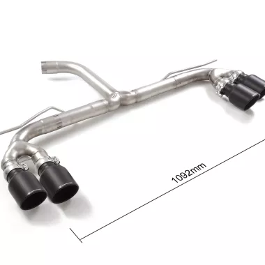 SCARICO FINALE SPORTIVO DIRETTO SPORTLINE BLACK RAGAZZON PER AUDI A3 8Y 35 TFSI SPORTBACK (QUADRUPLA USCITA A VISTA)