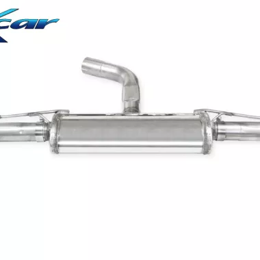 SCARICO FINALE SPORTIVO SILENZIATO X-RACE BLACK MATT INOXCAR PER VW GOLF MK8 GTI