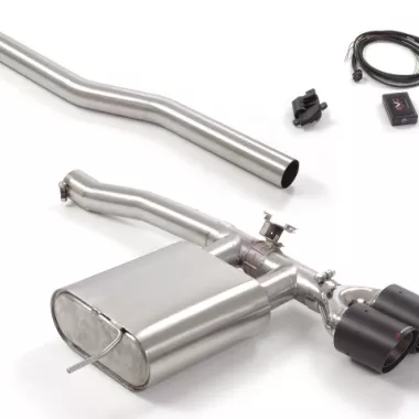 SCARICO FINALE SPORTIVO SILENZIATO RAGAZZON MINI COOPER F56 JCW 2.0 231CV TERMINALI ROTONDI 2X100MM CARBON (CON VALVOLA)