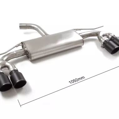 SCARICO FINALE SPORTIVO SILENZIATO SPORTLINE BLACK RAGAZZON PER AUDI A3 8Y 35 TFSI SPORTBACK (QUADRUPLA USCITA A VISTA)