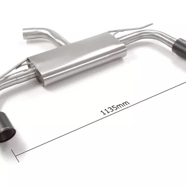 SCARICO FINALE SPORTIVO SILENZIATO CARBON SHOT RAGAZZON PER VW GOLF MK8 1.5 TSI (CON PONTE MULTILINK)