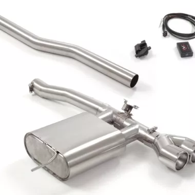 SCARICO FINALE SPORTIVO SILENZIATO RAGAZZON PER MINI COOPER F56 JCW 2.0 231CV TERMINALI ROTONDI 2X102MM (CON VALVOLA)