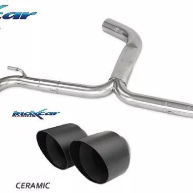 SCARICO FINALE SPORTIVO LIBERO BLACK CERAMIC INOXCAR PER CUPRA LEON 2.0 TSI 245CV