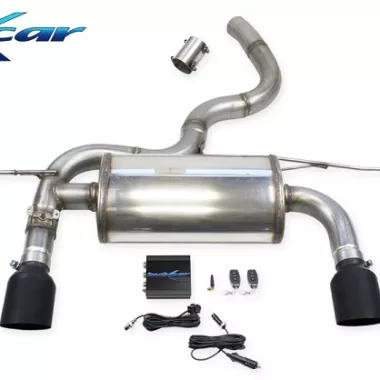 SCARICO SPORTIVO FINALE RACING BLACK CERAMIC CON VALVOLA INOXCAR PER AUDI TT 8S MK3 45 TFSI QUATTRO 245CV