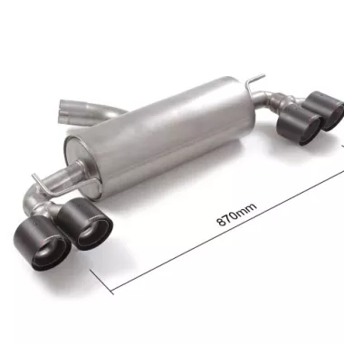 SCARICO FINALE SPORTIVO SILENZIATO CARBON SHOT RAGAZZON PER TOYOTA YARIS GR MK4 1.6 261CV (QUADRUPLA USCITA)