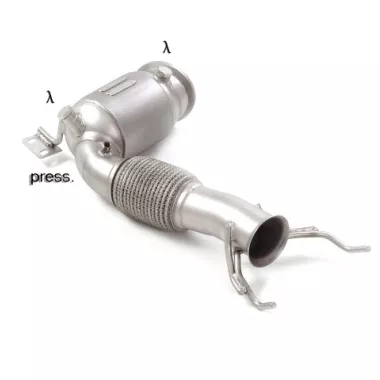 SCARICO SPORTIVO DOWNPIPE CON KAT 200 CELLE RAGAZZON PER BMW SERIE 1 F40 M135I XDRIVE